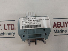 Lot Of 19X Entrelec Mb10/24.Sf Terminal Block With Screw Plug