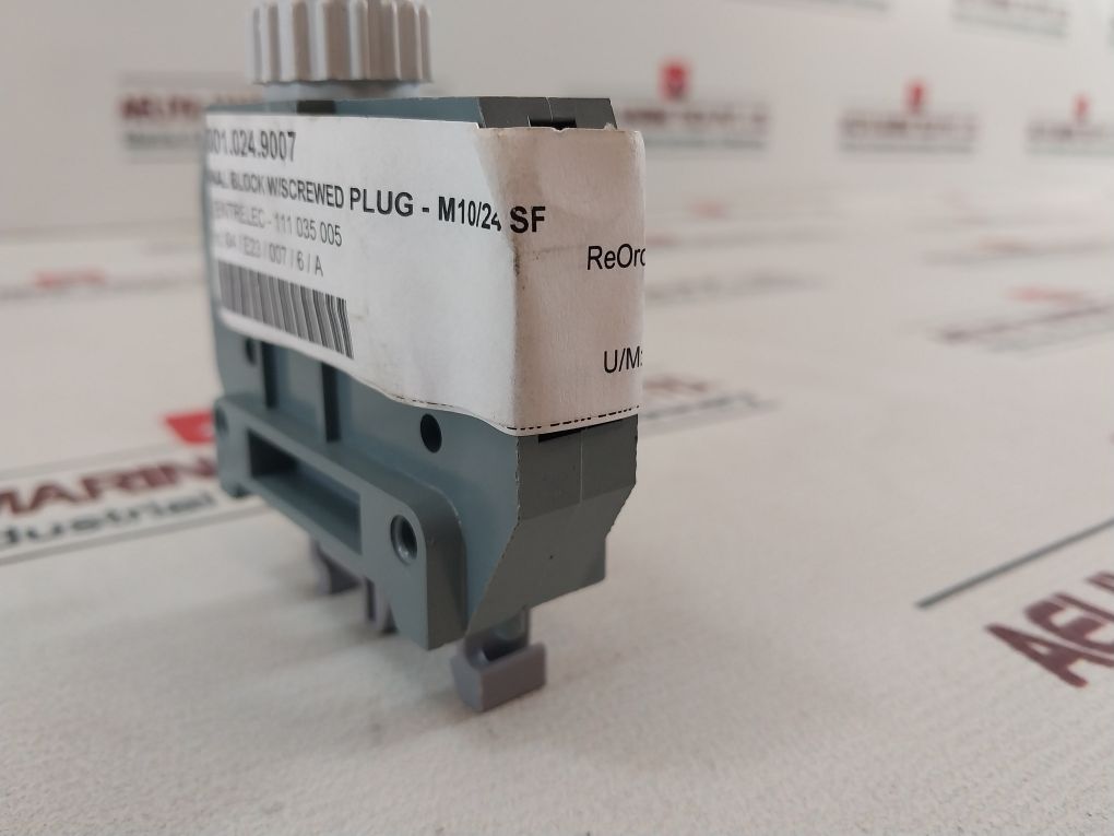 Lot Of 19X Entrelec Mb10/24.Sf Terminal Block With Screw Plug