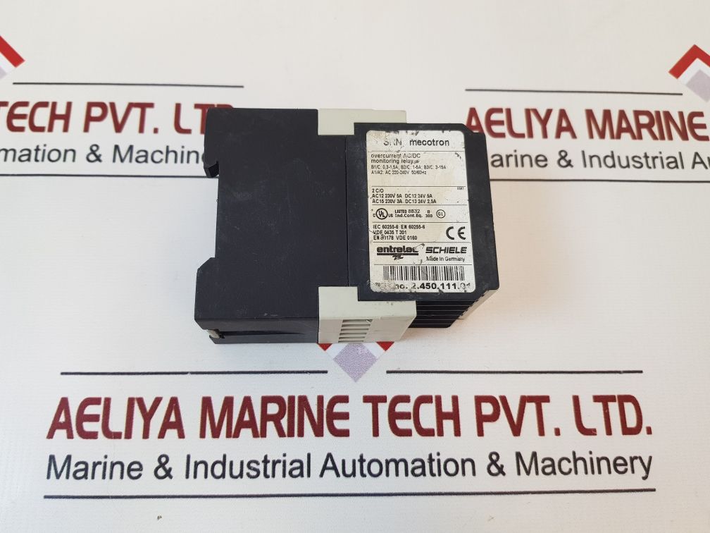 Entrelec Srn Overcurrent Ac/Dc Monitoring Relay