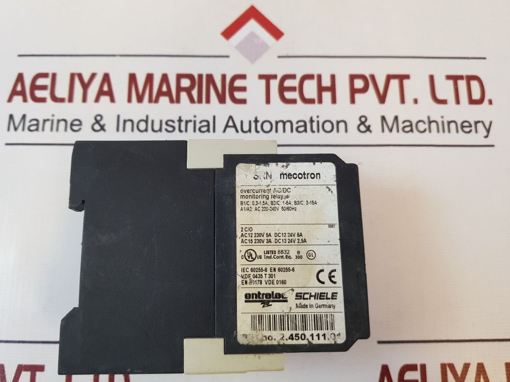Entrelec Srn Overcurrent Ac/Dc Monitoring Relay