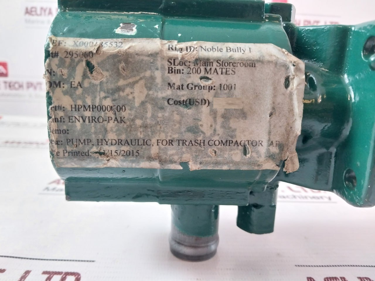 Enviro-pak Hpmp000500 Hydraulic Pump For Trash Compactor