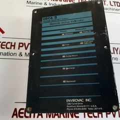 Envirovac Remote Status Indicator Box