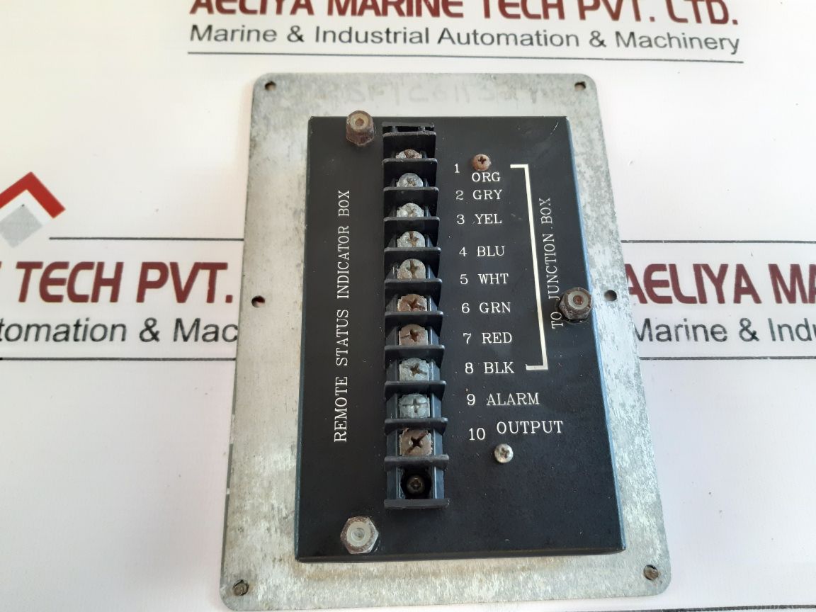 Envirovac Remote Status Indicator Box