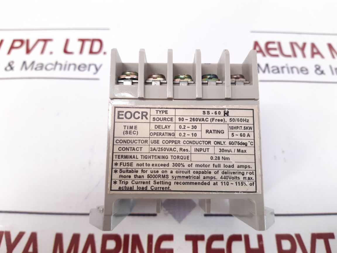 Eocr Ss-60R Eocr-electronic Over Current Relay