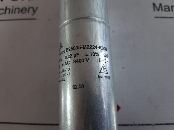 Epcos B25835-m2224-k007 Power Capacitor