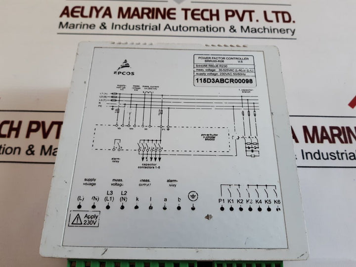 Epcos Br6000-r06 Power Factor Controller B44066 R6006 R230N 1