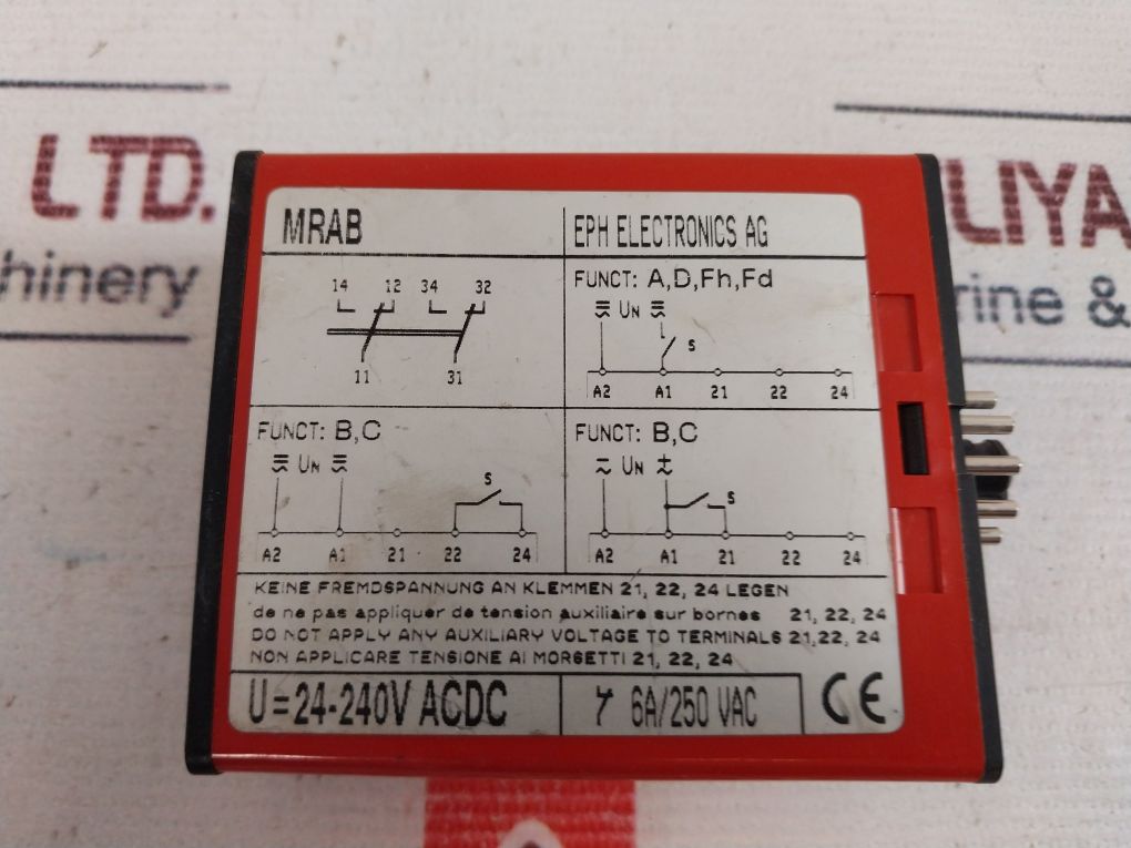 Eph Electronics Mrab Relay 6A/250Vac