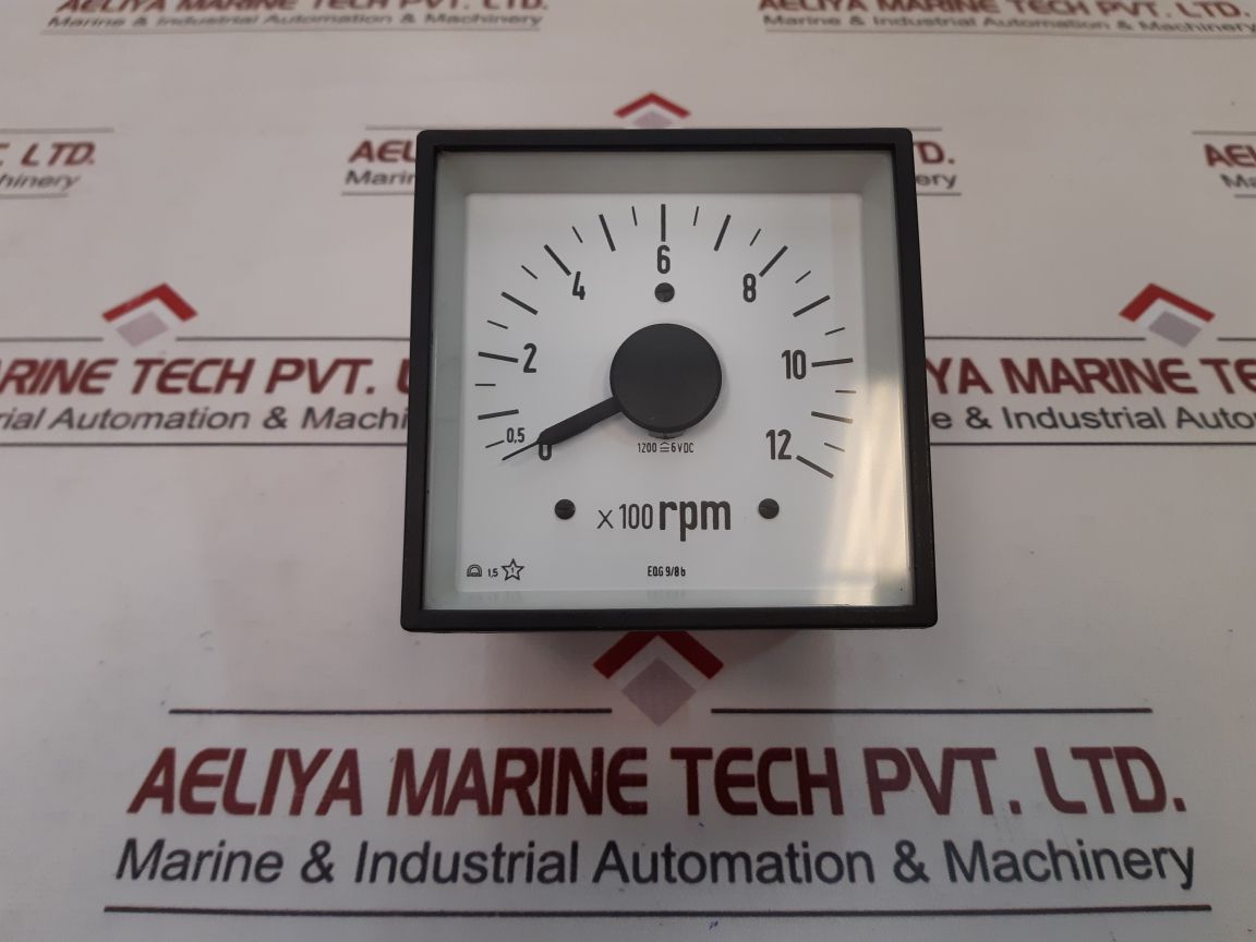 Eqg 9/8b 0-12 x100 rpm rpm meter