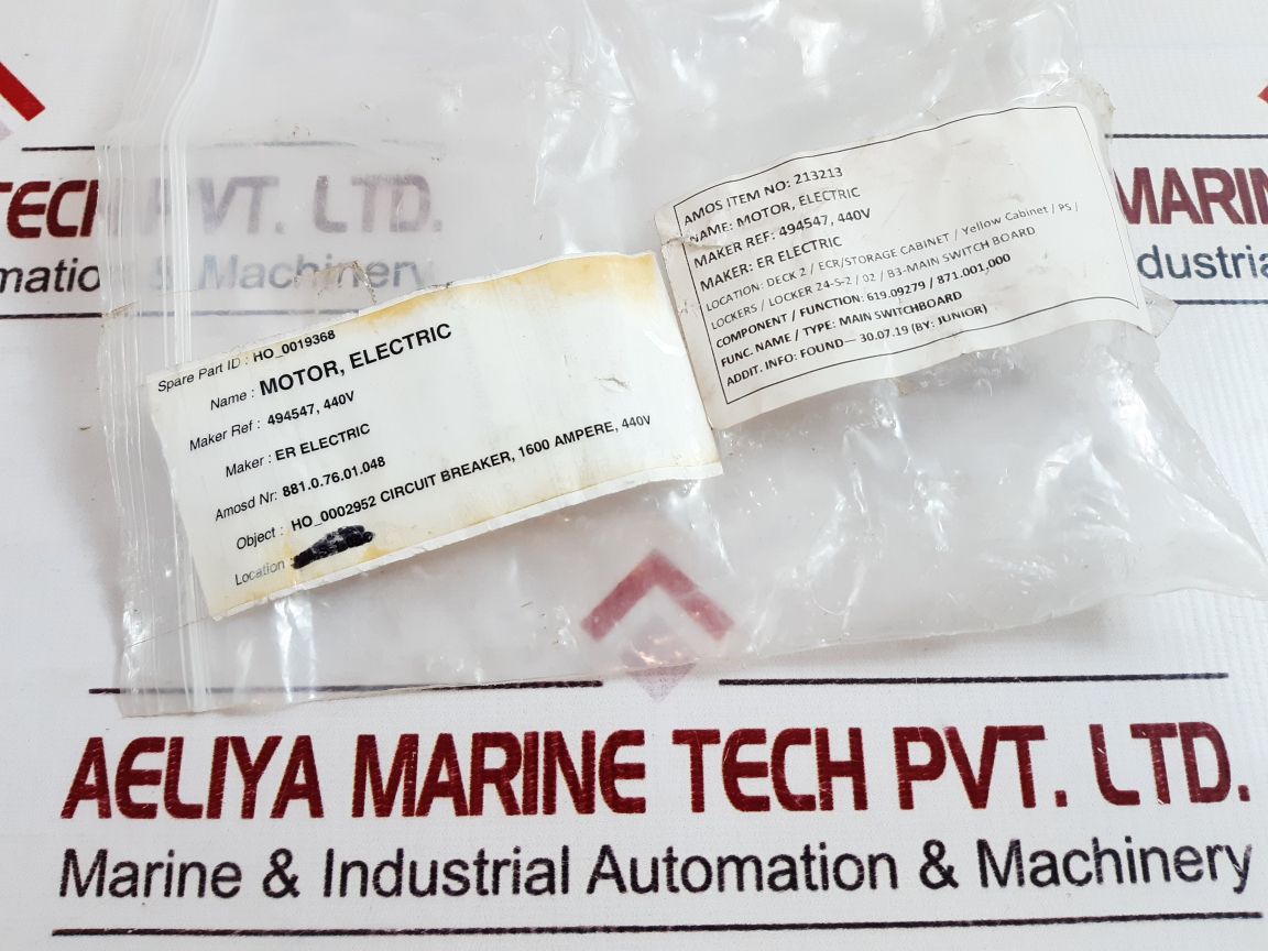 Er Electric 494547 Electric Motor 440V 