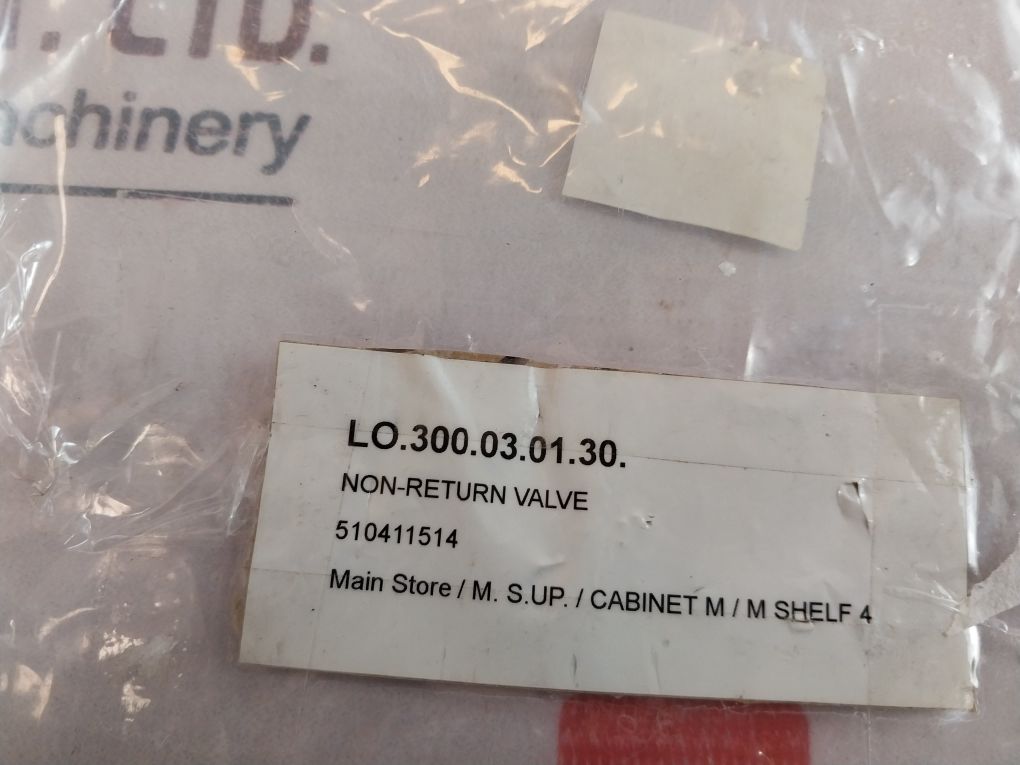 Ermeto 25 S Non-return Valve 300.03.01.30