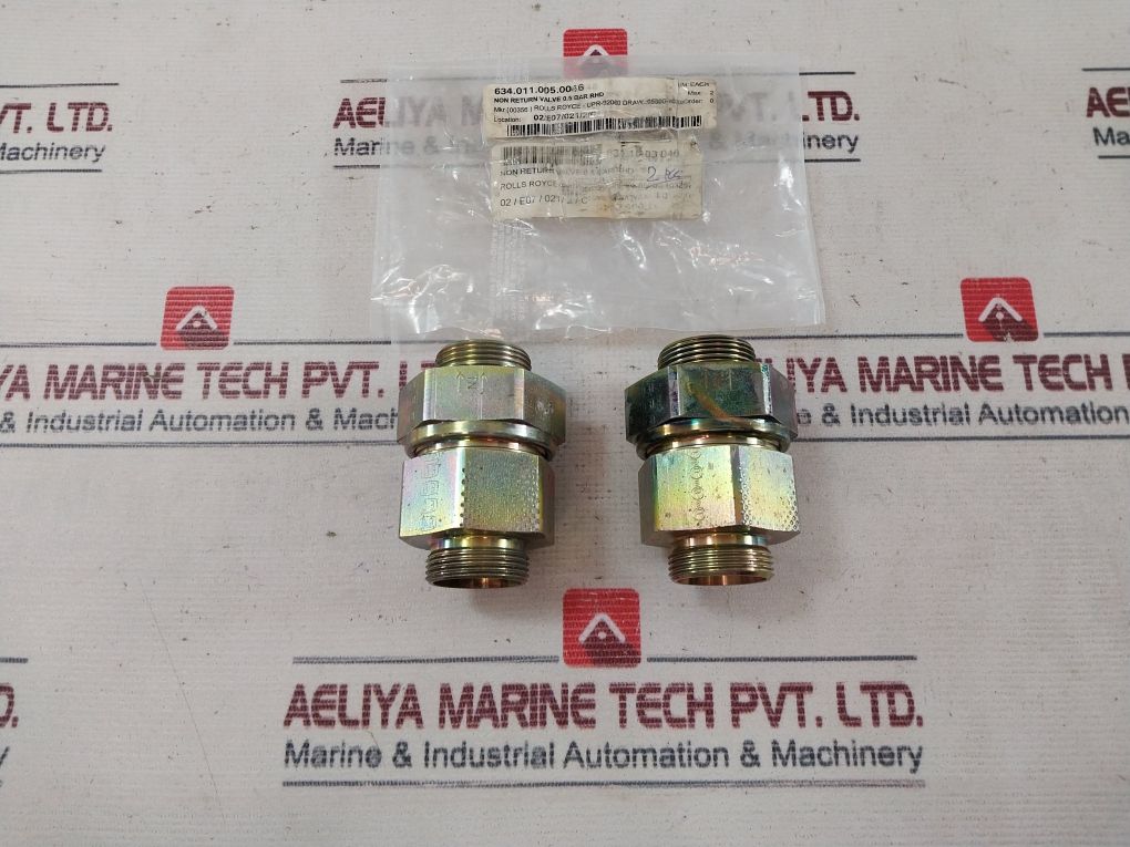 Ermeto Upr-92060 Non Return Valve 0.5 Bar Rhd
