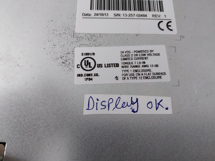 Esa Vt585Wbpt00 Touch Screen Operator Interface
