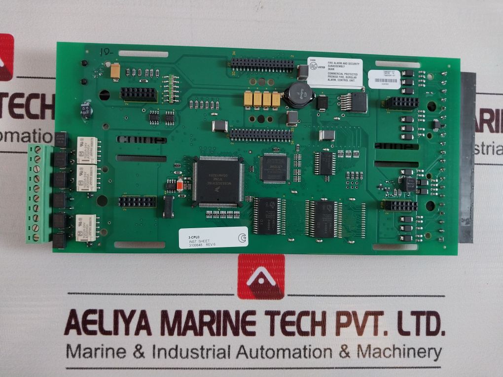 Est Edwards 3-cpu3 Central Processor Module Fire Alarm 2990091 Rev 03