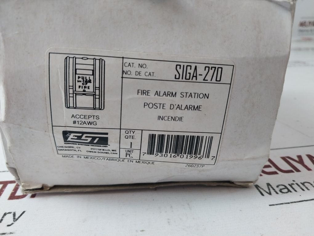 Est Siga-270 Fire Alarm Pull Station