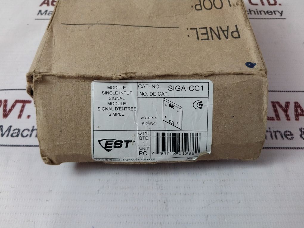 Est Siga-cc1 Fire Alarm Single Input Signal Module 387022P Rev 12