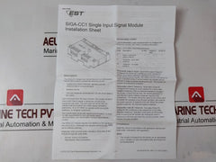 Est Siga-cc1 Single Input Module 387022P-en