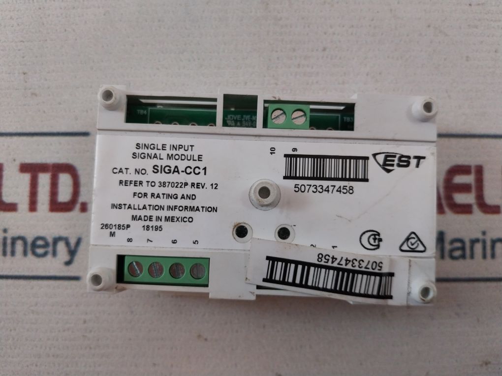 Est Siga-cc1 Single Input Signal Module Rev.12 – Aeliya Marine Tech®