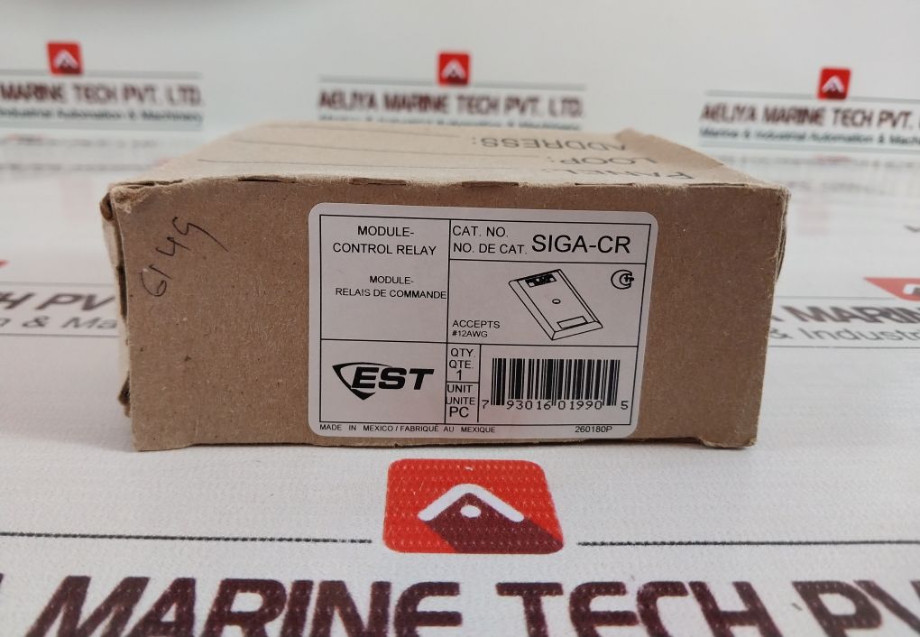 Est Siga-cr Control Relay Module Fire Alarm Rev 12.0 Vt-11 94V-0