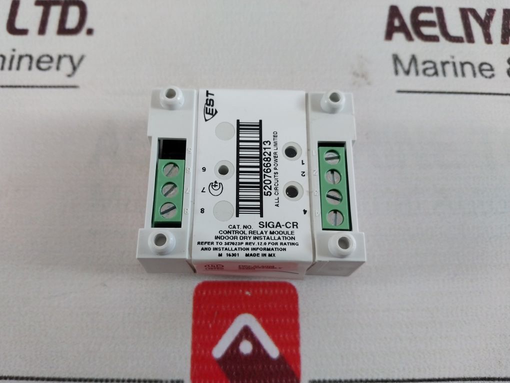 Est Siga-cr Control Relay Module Fire Alarm Rev 12.0 Vt-11 94V-0