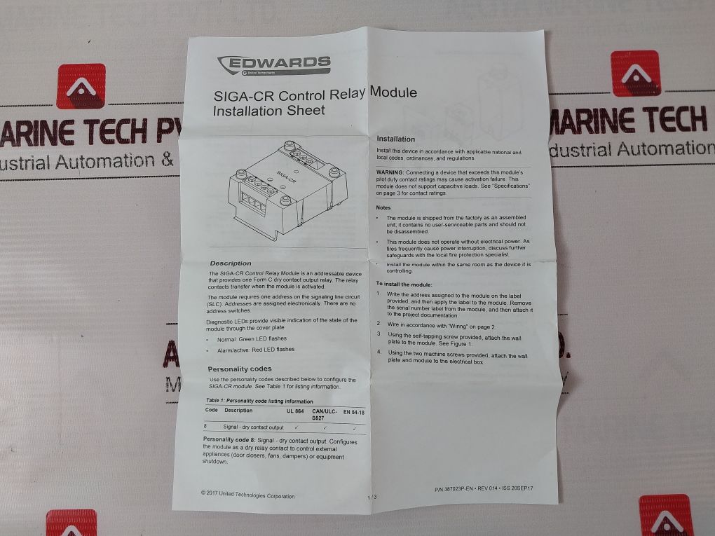 Est Siga-cr Fire Alarm Module