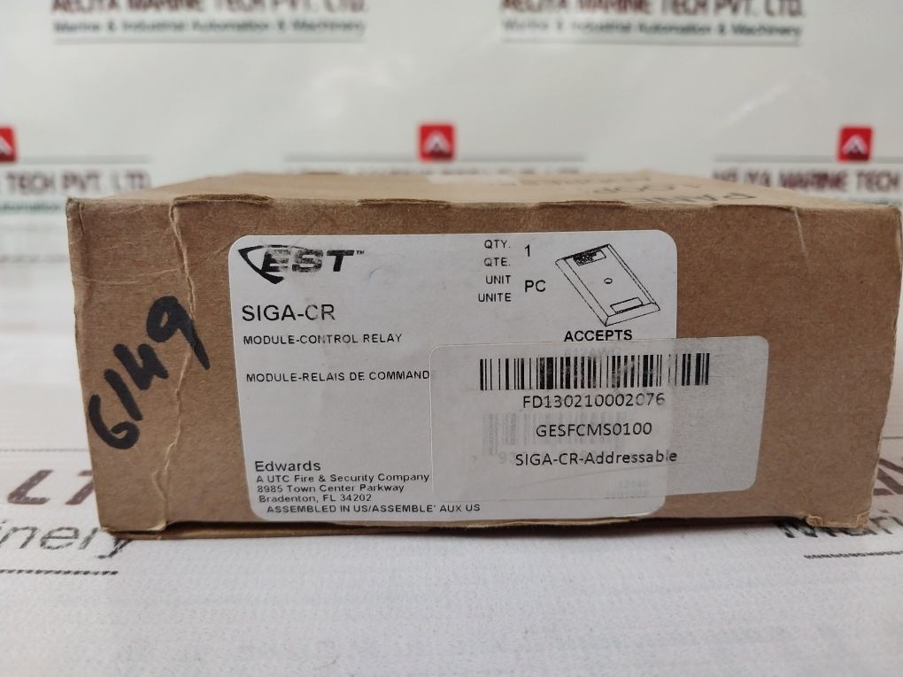 Est Siga-cr Control Relay Addressable Fire Alarm Module