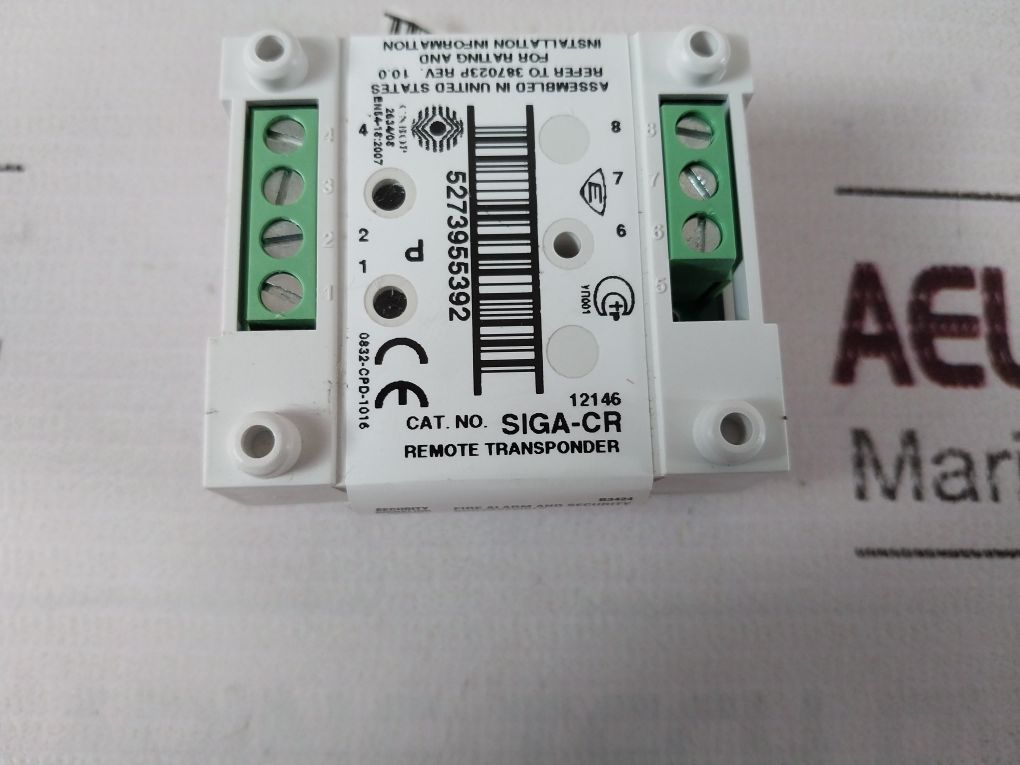 Est Siga-cr Control Relay Addressable Fire Alarm Module
