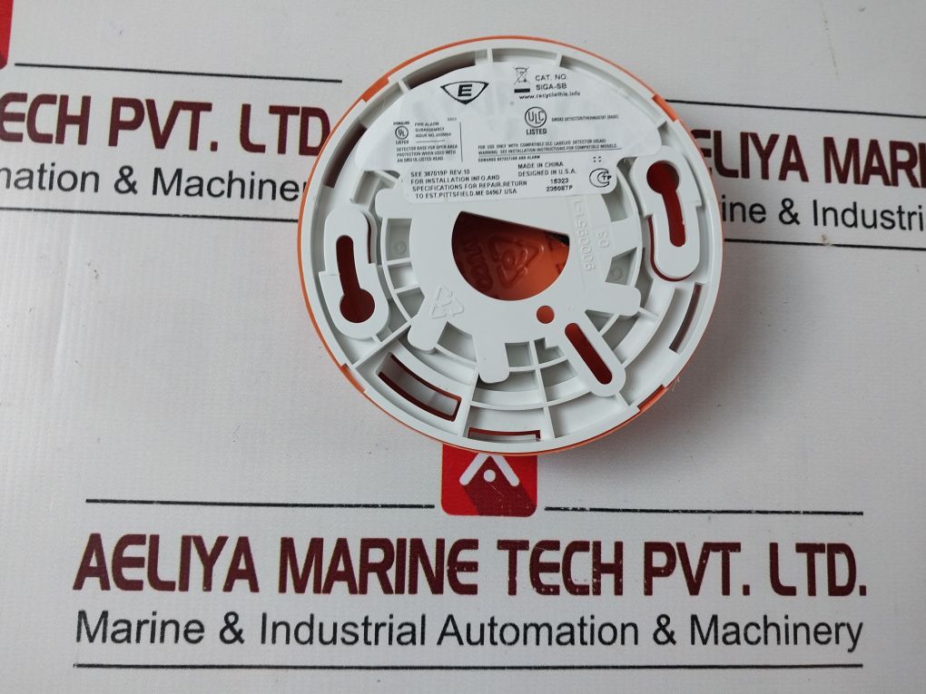 Lot Of 10X Est Siga-sb Smoke Detector/Thermostat (Base) Rev.10