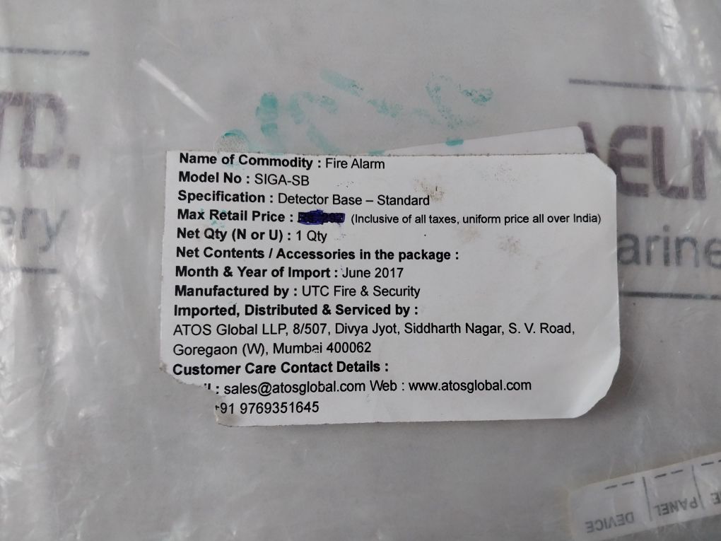 Lot Of 10X Est Siga-sb Smoke Detector/Thermostat (Base) Rev.10