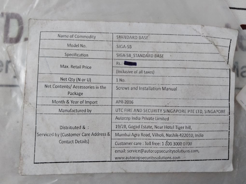 Lot Of 10X Est Siga-sb Smoke Detector/Thermostat (Base) Rev.10