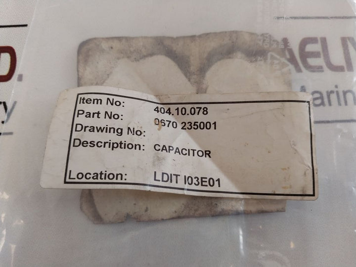 Esta Kondensator 0670 235001 Capacitor 0,22 µF ±10%