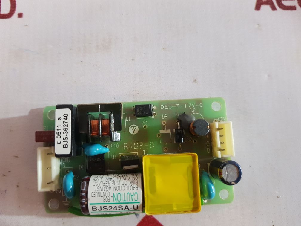 Eta Electric Dec-t-17V-0 Power Supply Board Bjsp-s