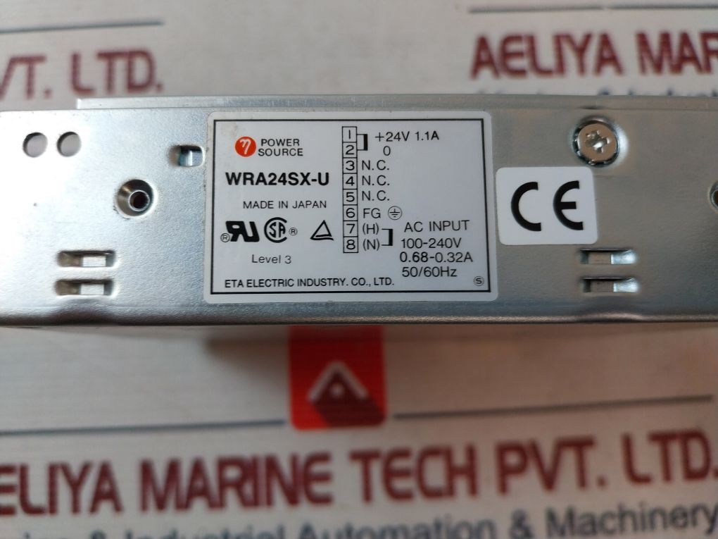 Eta Electric Wra24Sx-u Power Source +24V 1.1A