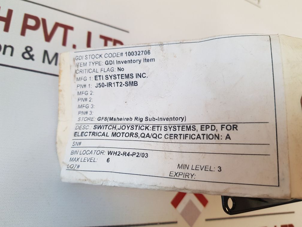 Eti Systems J50-ir1T2-smb Joystick Controller