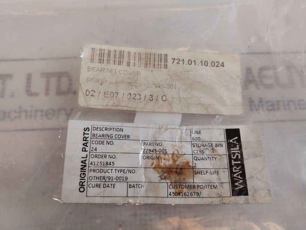 Eureka 22945-001 Bearing Cover