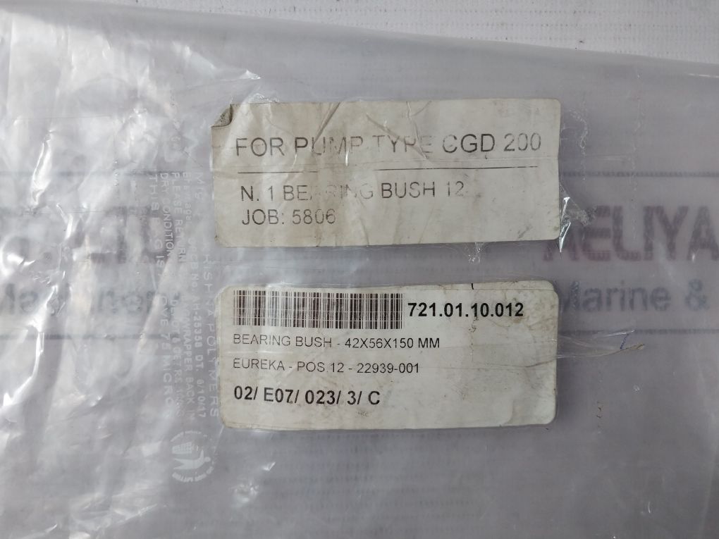 Eureka 721.01.10.012 Bearing Bush For Pump Type Cgd 200