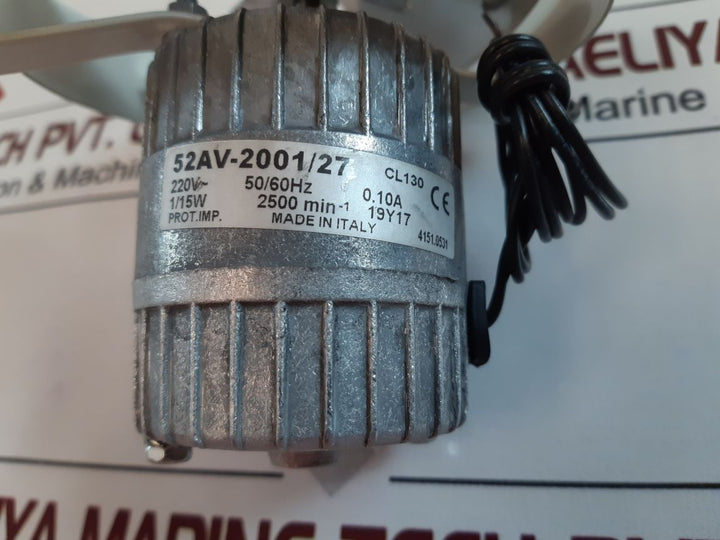Euro Motors Italia 52Av-200127 Fan Motor 220V~ 5060Hz 0.10A
