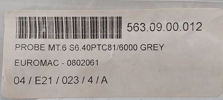 Euromac 0802061 Probe Mt.6 S6.40Ptc81/6000 Grey
