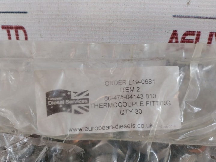 Lot Of 15X European Diesel 80-475-04143-810 Thermocouple Fitting