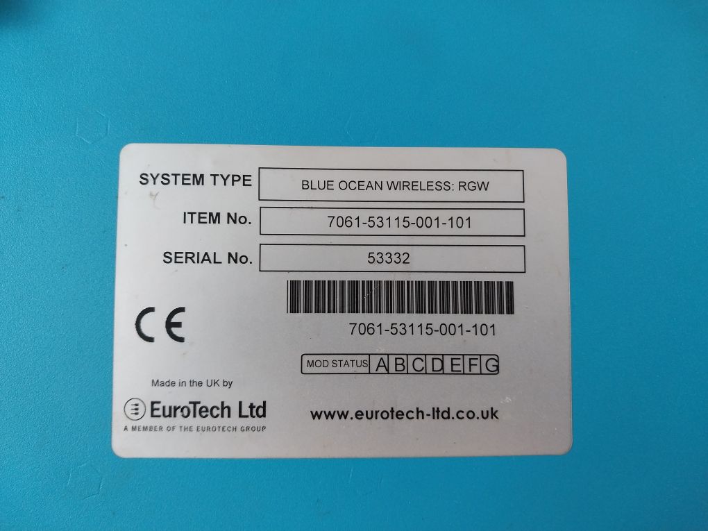 Eurotech Rgw 7061-53115-001-101 Blue Ocean Wireless