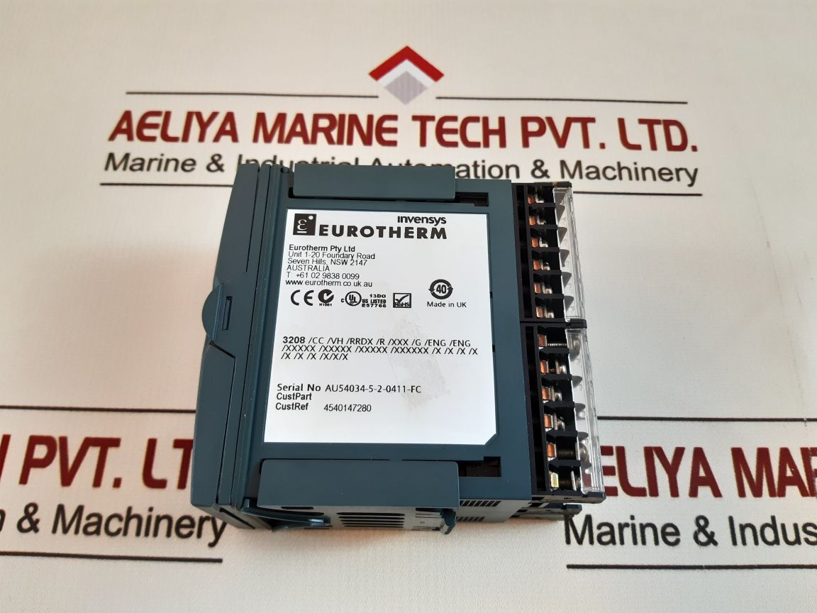 Eurotherm 3208 Temperature Controller 3208/Cc/Vh/Rrdx/R/Xxx/G/Eng/Eng
