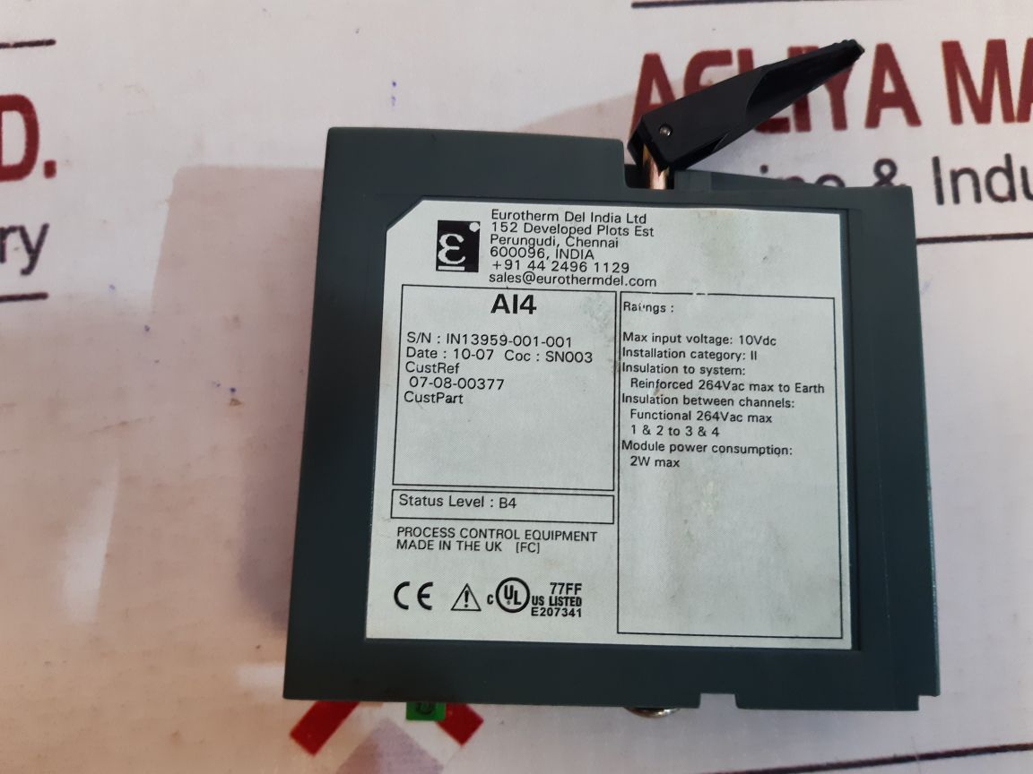 Eurotherm ai 4 analog input module