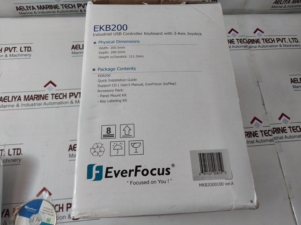 Everfocus Ekb200 Usb Controller Keyboard With 3-axis Joystick