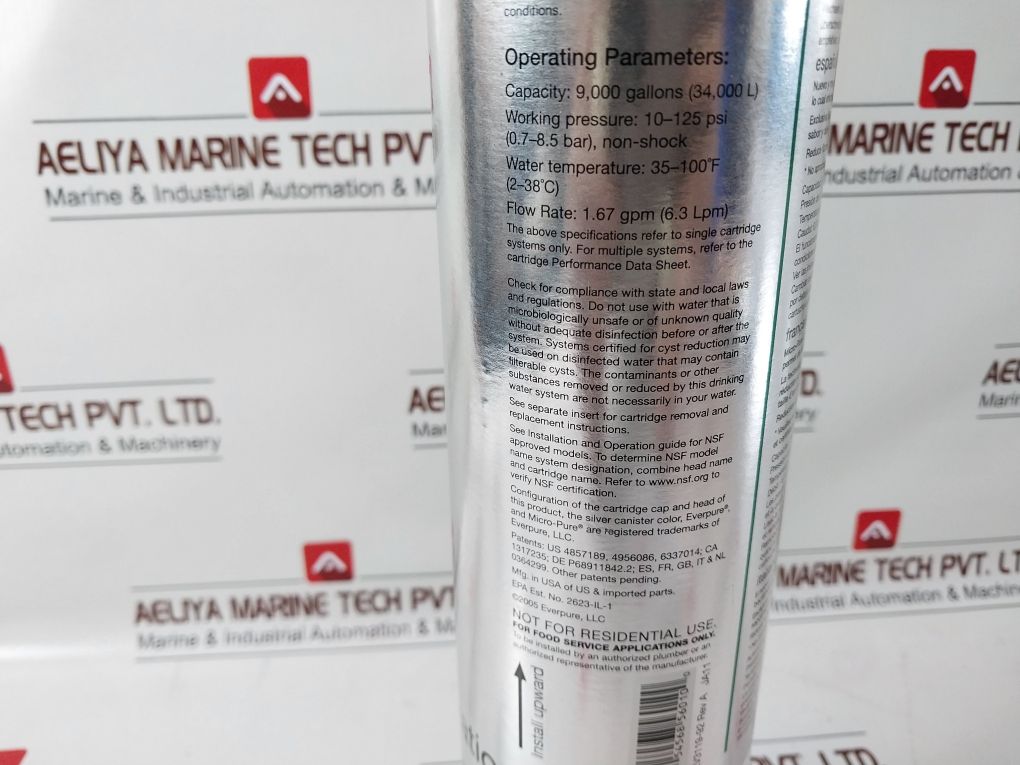 Everpure Ev9612-56 Cartridge Water Filter