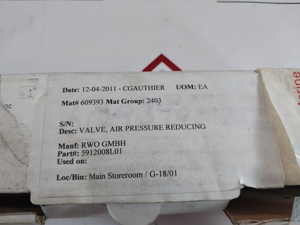 Ewo 480.22 4 Air Pressure Reducing Valve