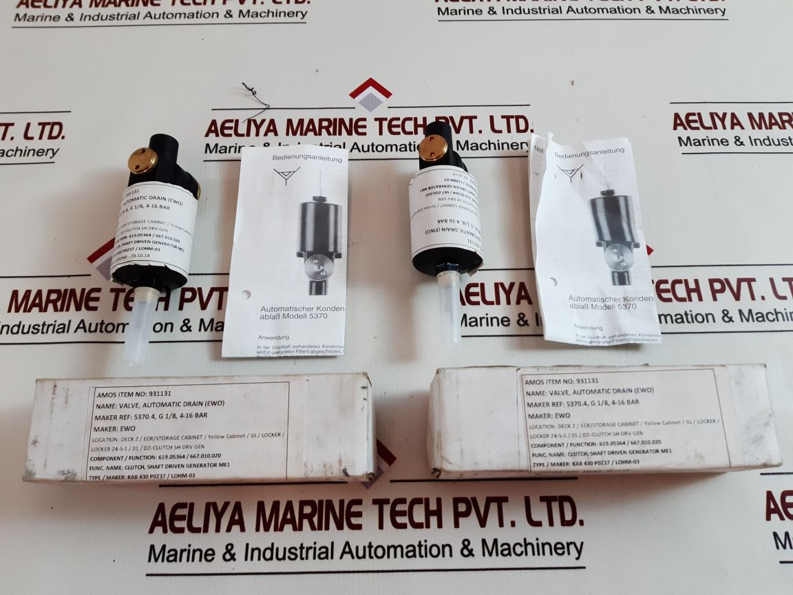 Ewo 5370.4 Condensate Auto Drain Valve