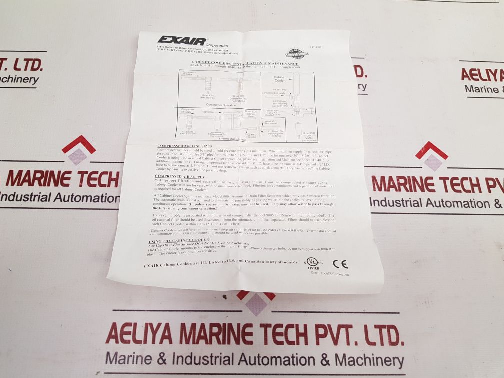 Exair 4040 Cabinet Cooler