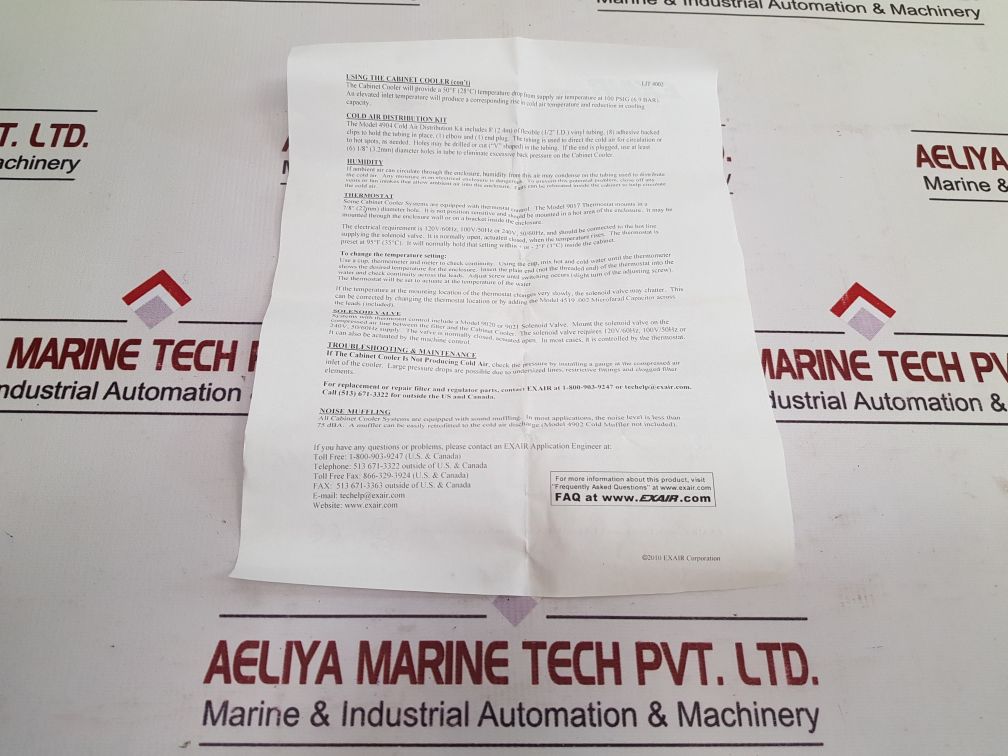 Exair 4040 Cabinet Cooler