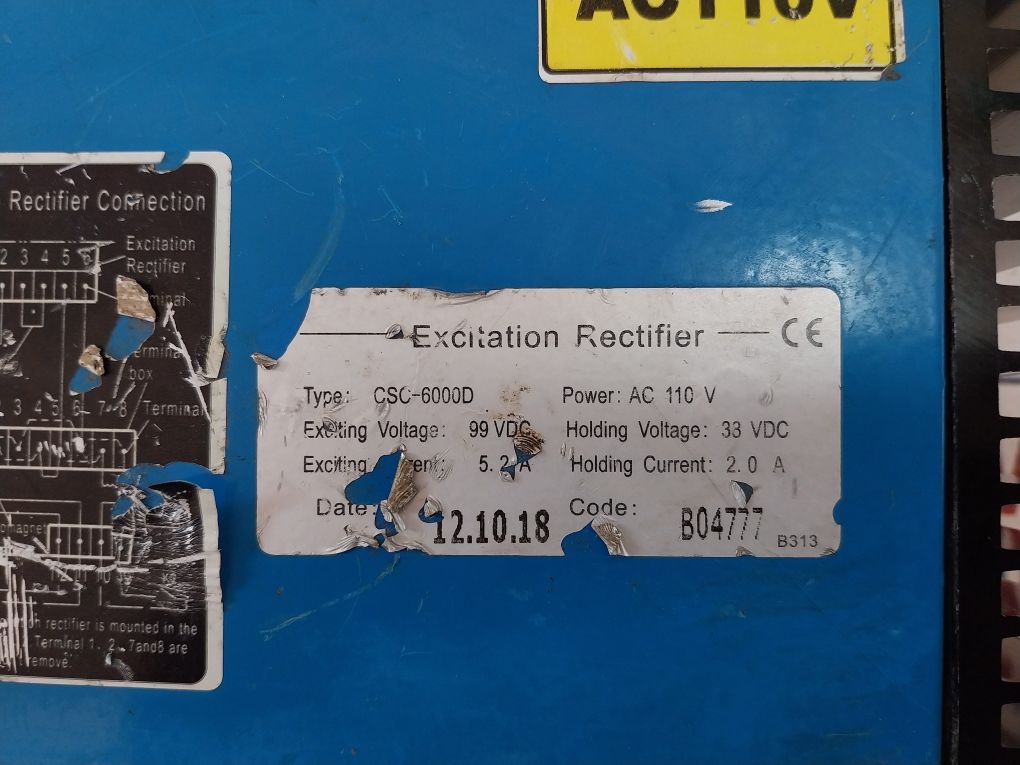 Excitation Rectifier Csc-6000D Elevator Lock Controller 