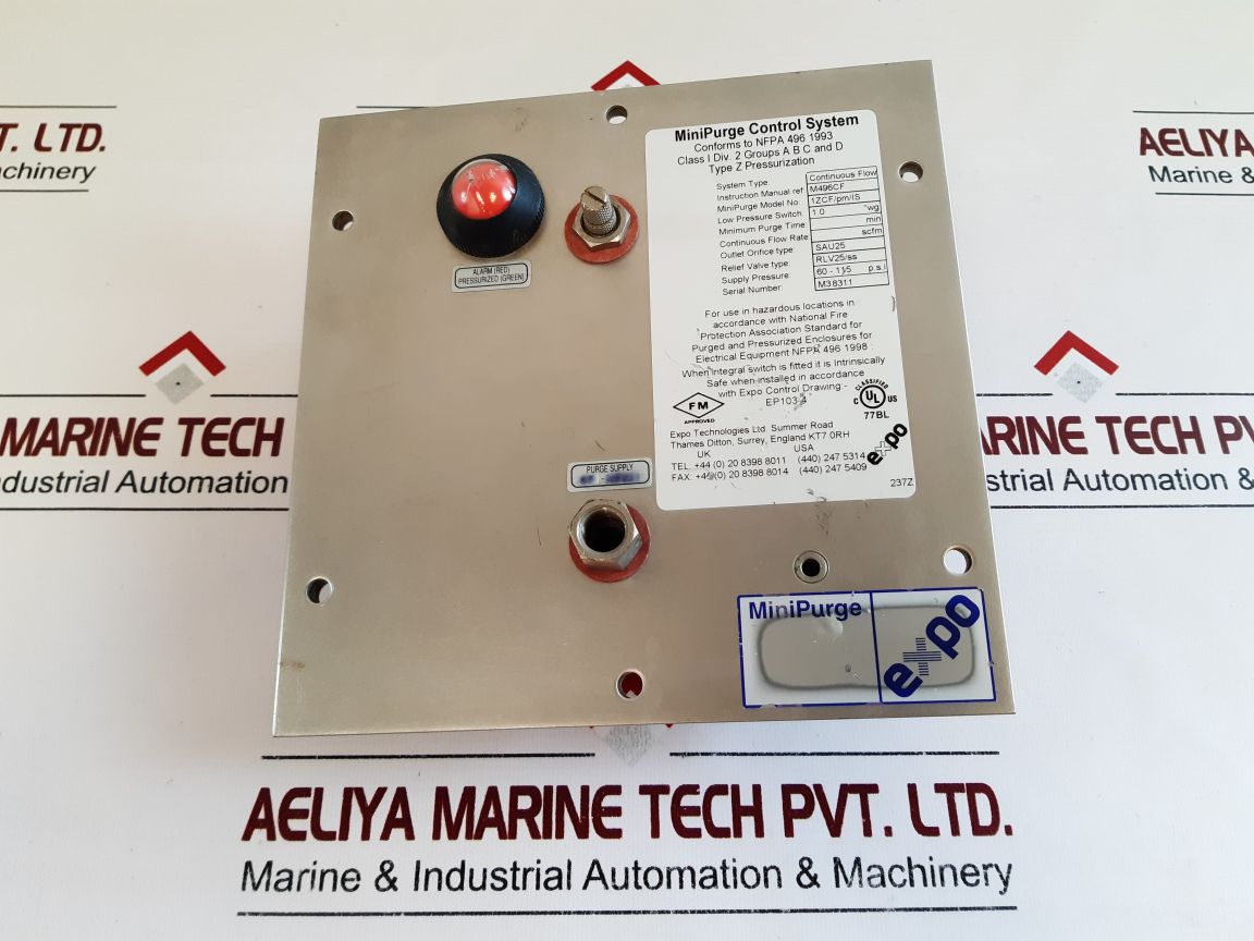 Expo Technologies 1Zcf/Pm/Is Minipurge Control System