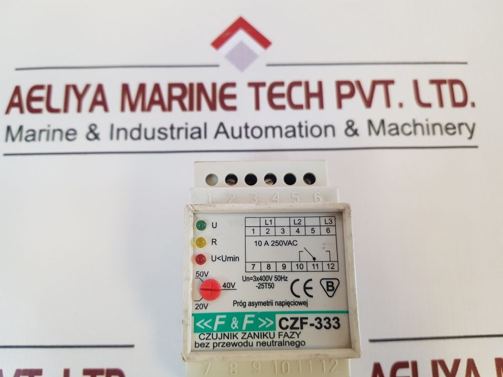 F&F Czf-333 Phase Loss Sensor Without Neutral Cable